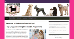 Desktop Screenshot of barkofthetownpetspa.com